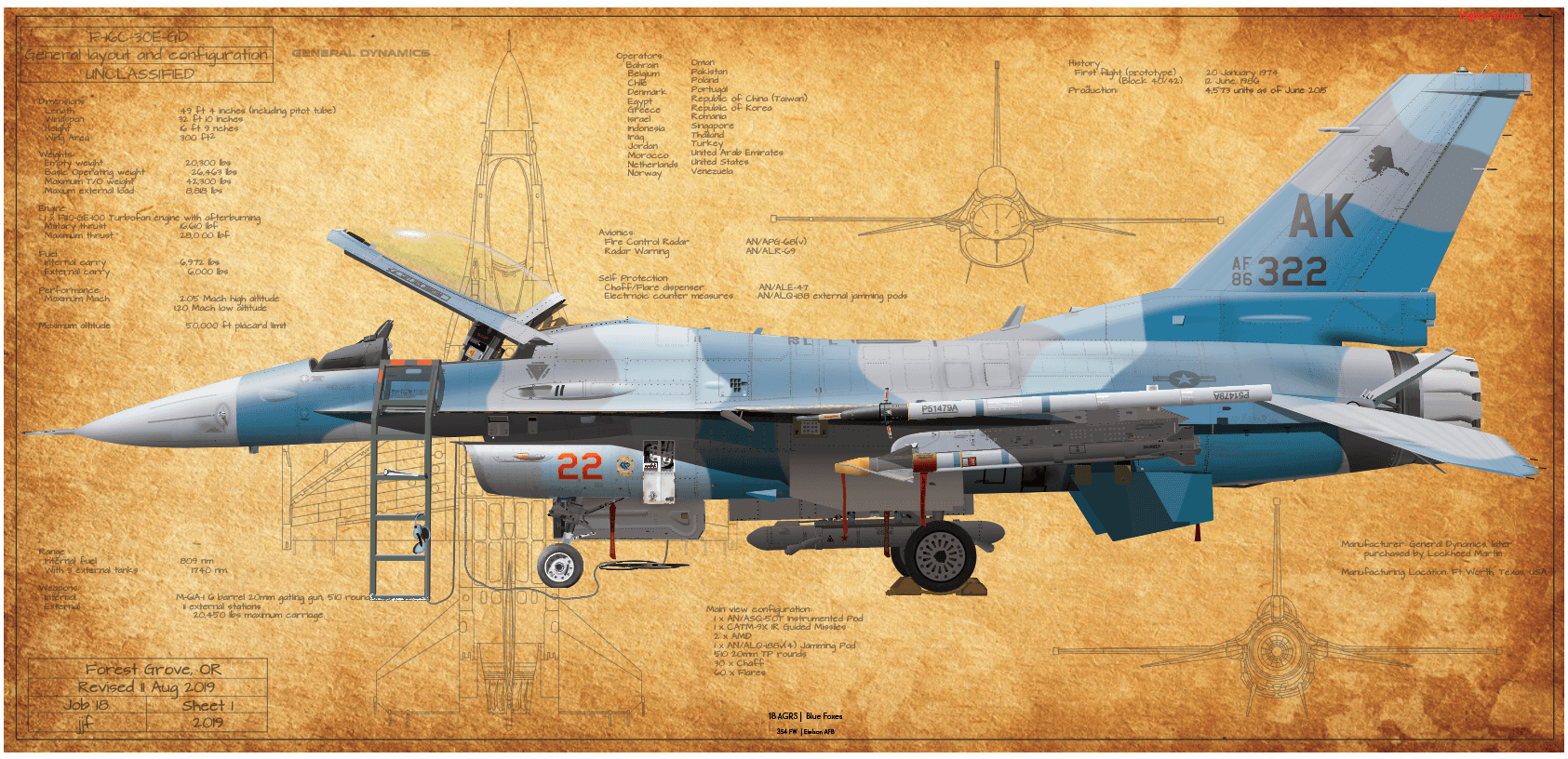 F-16C Fighting Falcon, 16 AGRS 
